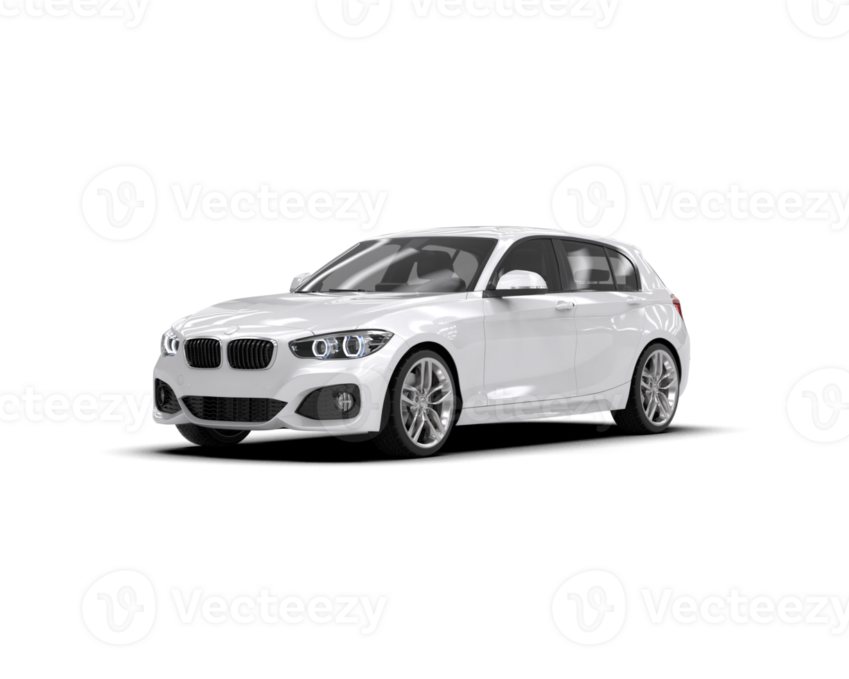 Modern car isolated on background. 3d rendering - illustration png