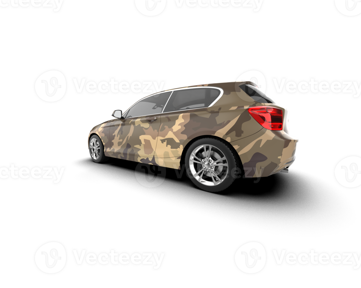 Modern car isolated on background. 3d rendering - illustration png