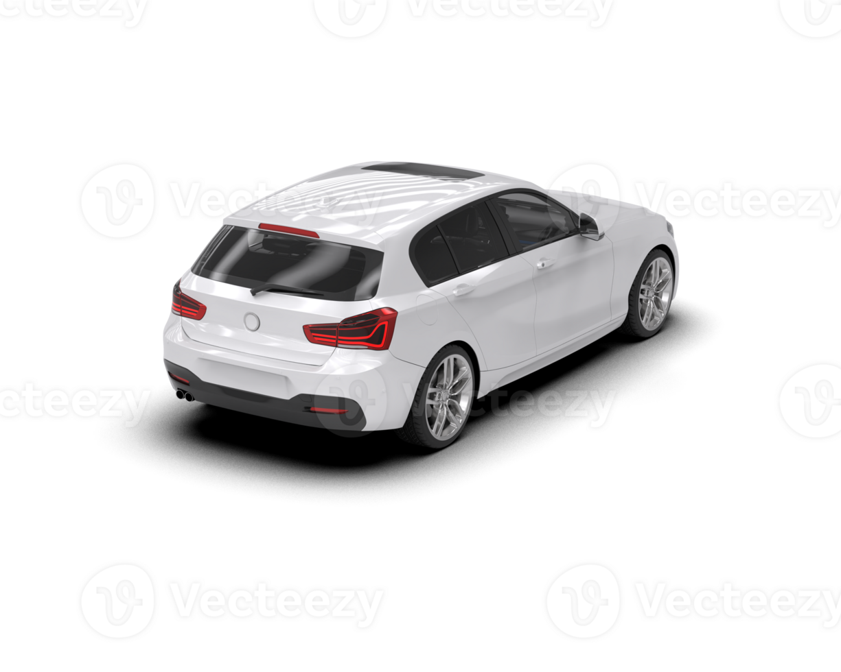 Modern car isolated on background. 3d rendering - illustration png