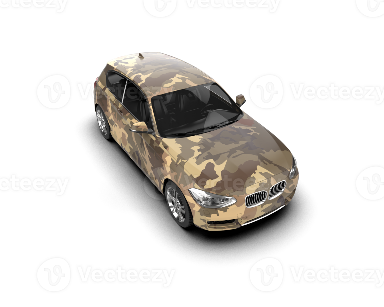 Modern car isolated on background. 3d rendering - illustration png