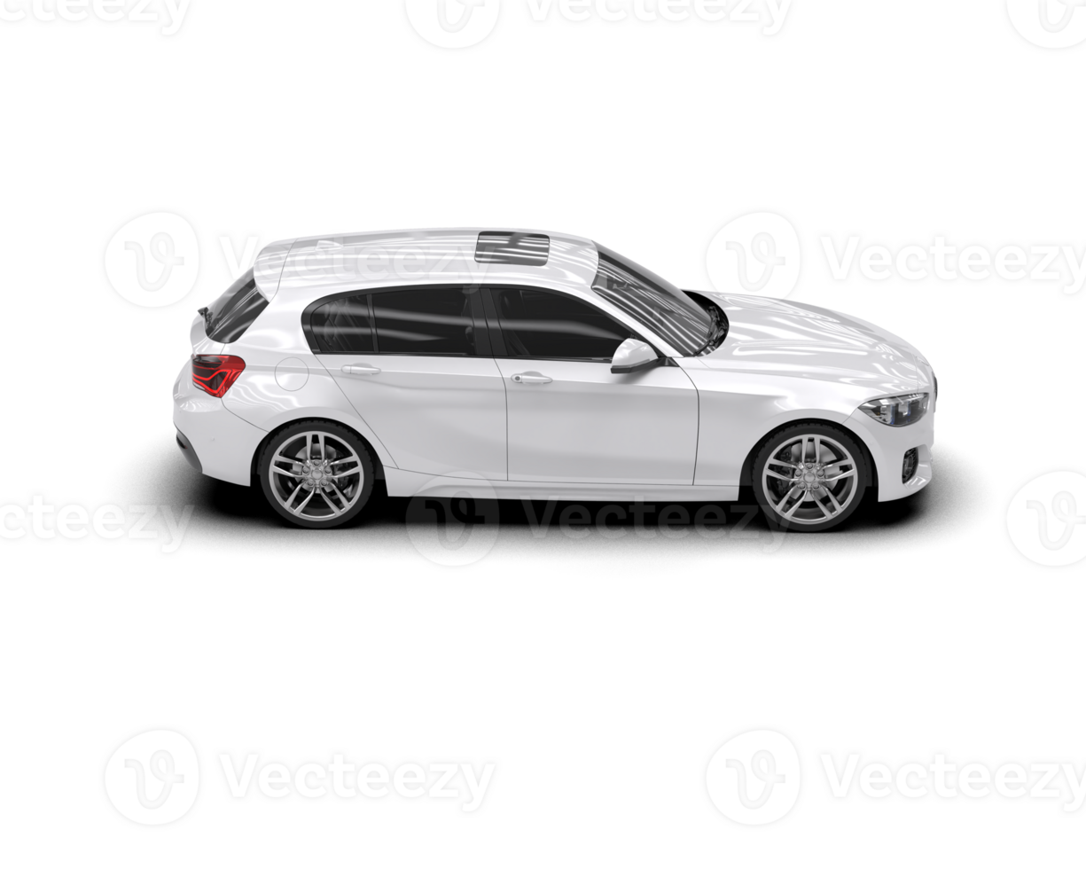 Modern car isolated on background. 3d rendering - illustration png