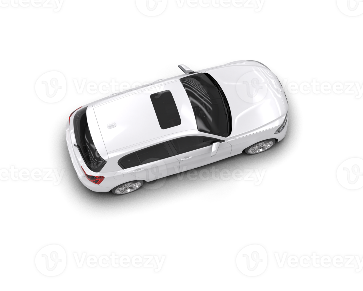Modern car isolated on background. 3d rendering - illustration png