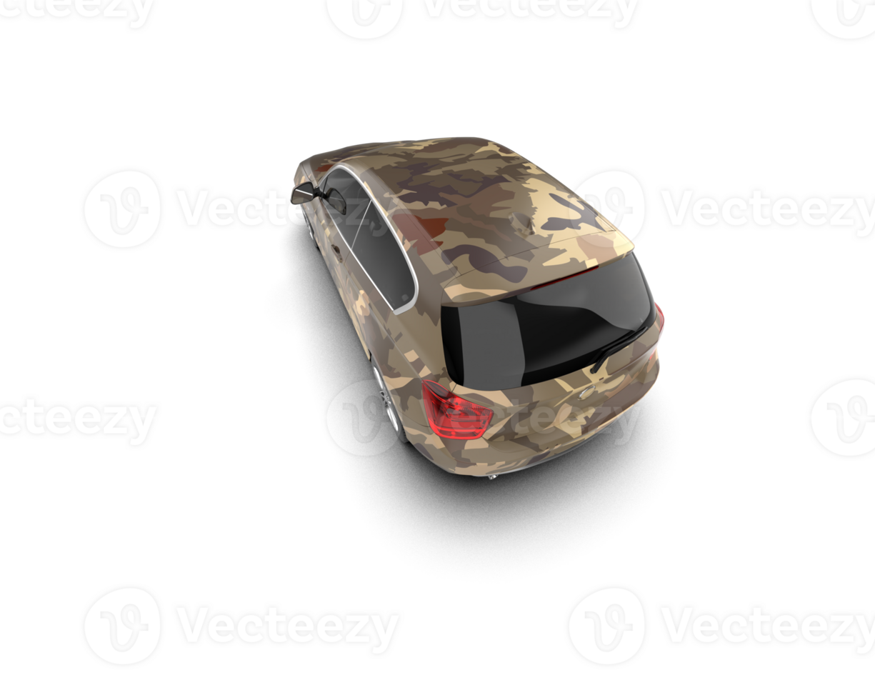 Modern car isolated on background. 3d rendering - illustration png