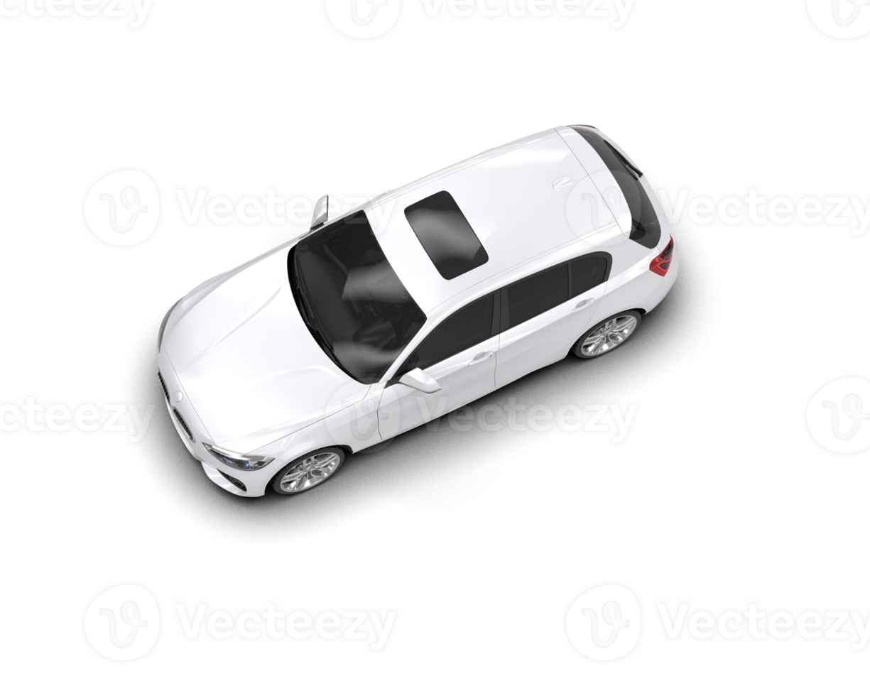 Modern car isolated on background. 3d rendering - illustration png