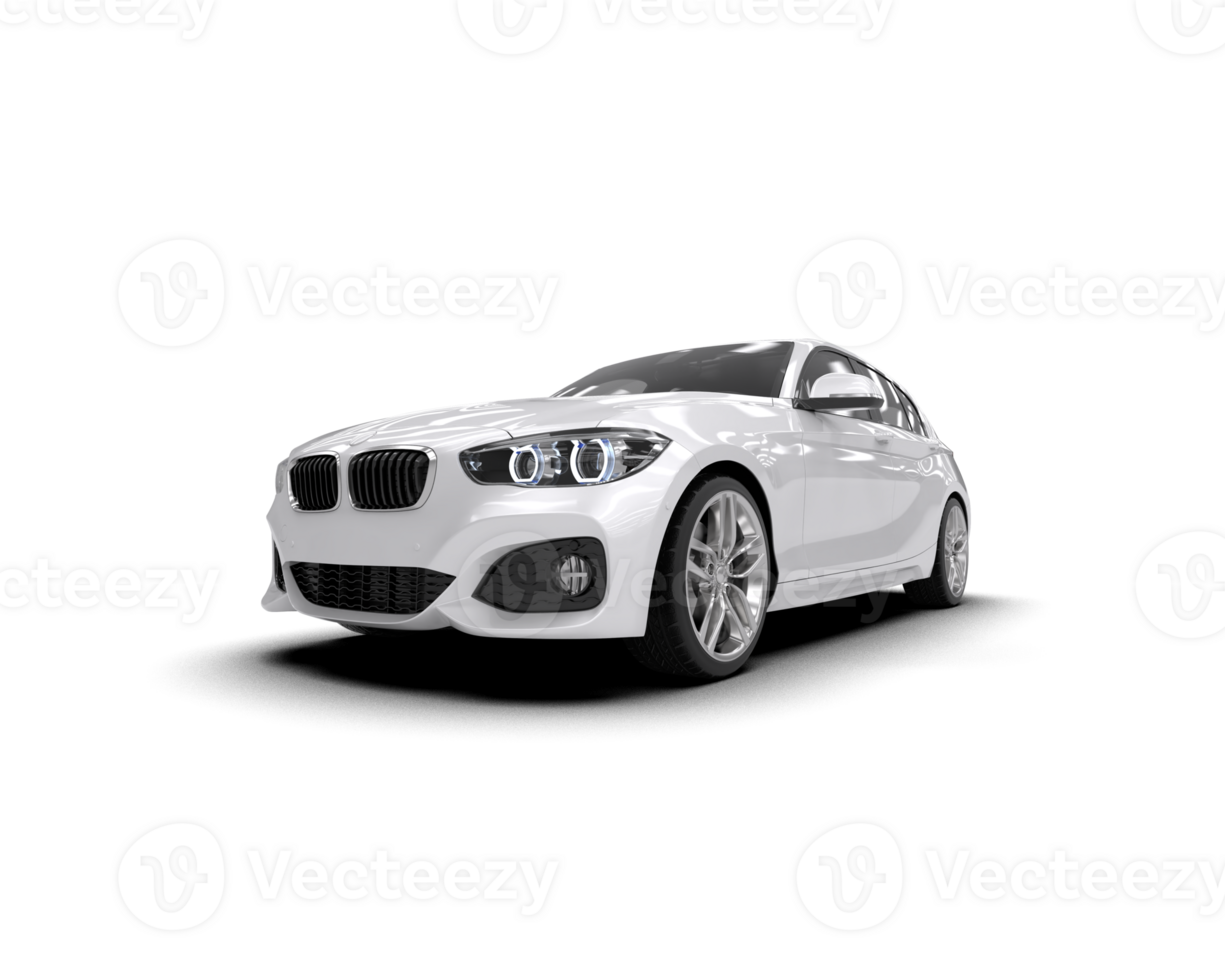 Modern car isolated on background. 3d rendering - illustration png