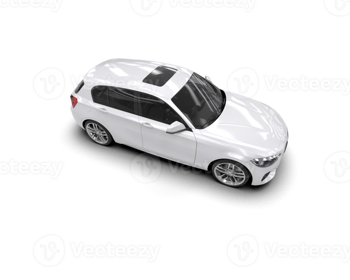 Modern car isolated on background. 3d rendering - illustration png