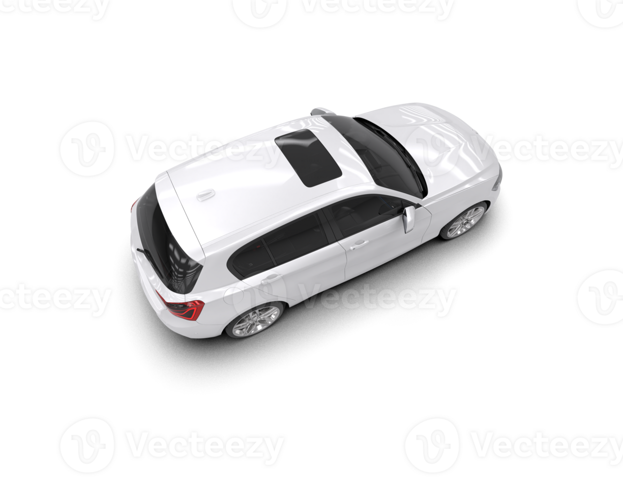 Modern car isolated on background. 3d rendering - illustration png