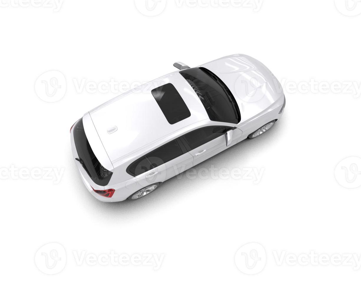 Modern car isolated on background. 3d rendering - illustration png