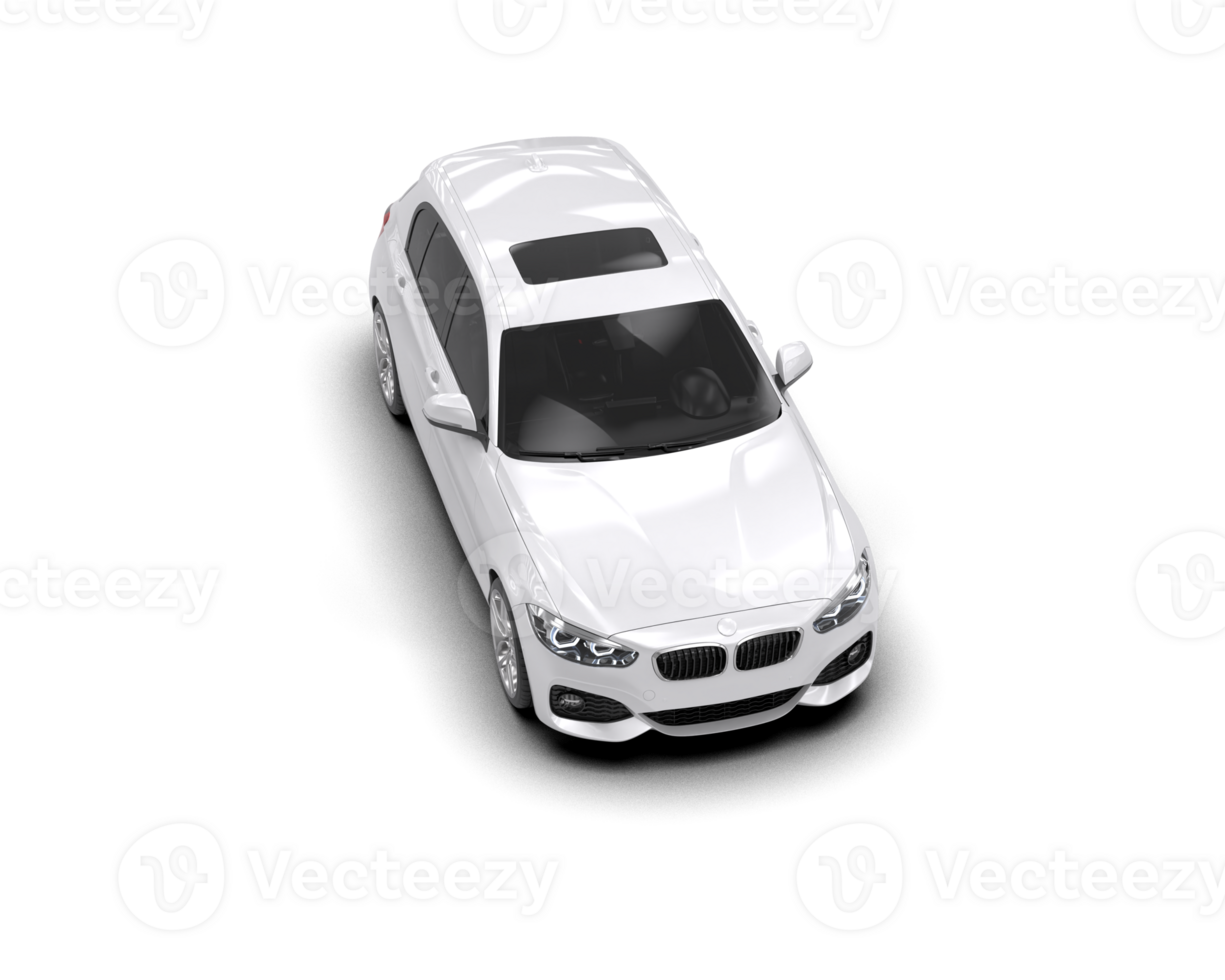 Modern car isolated on background. 3d rendering - illustration png