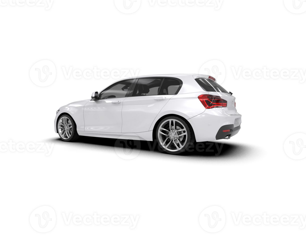 Modern car isolated on background. 3d rendering - illustration png