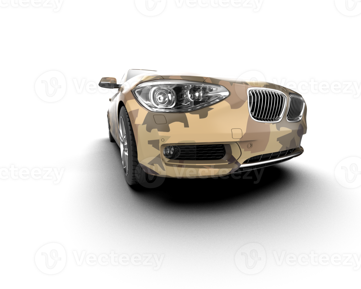 Modern car isolated on background. 3d rendering - illustration png
