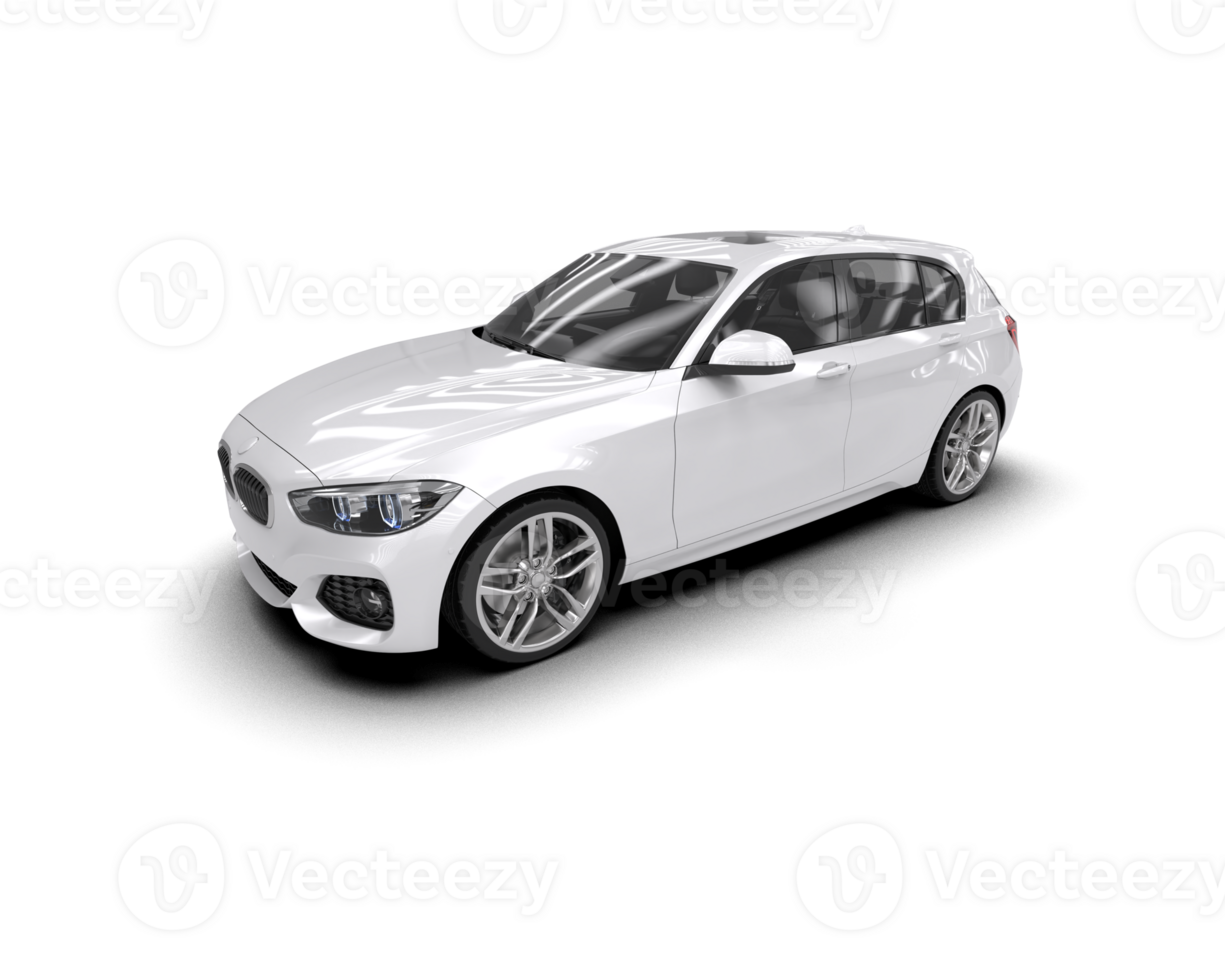 Modern car isolated on background. 3d rendering - illustration png