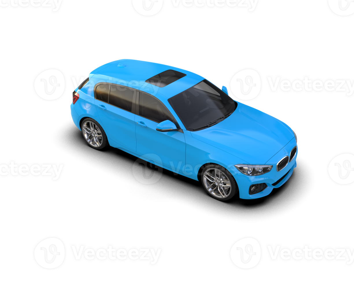 Modern car isolated on background. 3d rendering - illustration png