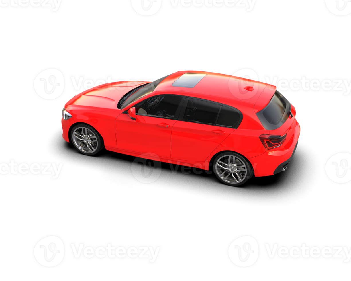 Modern car isolated on background. 3d rendering - illustration png
