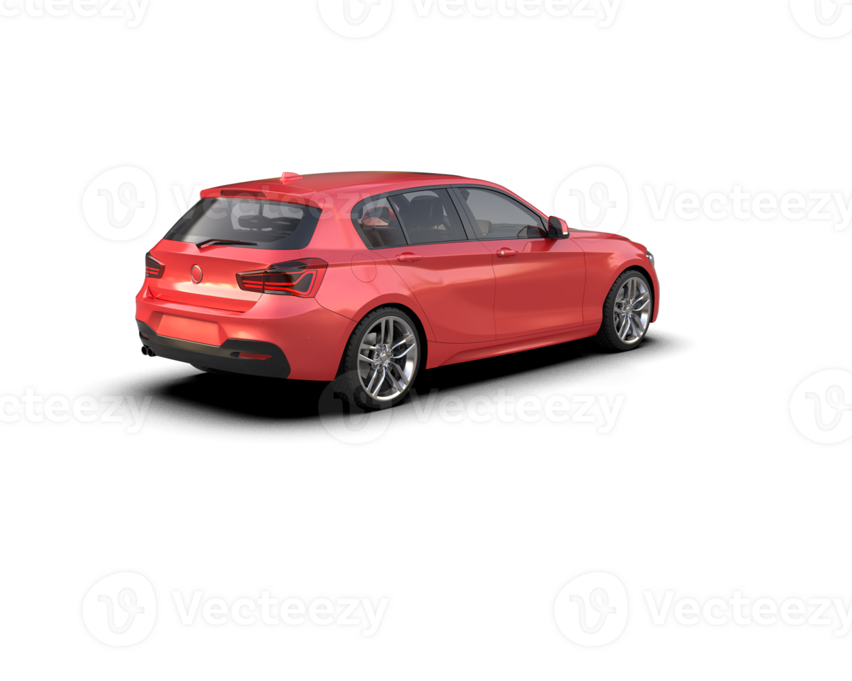 Modern car isolated on background. 3d rendering - illustration png