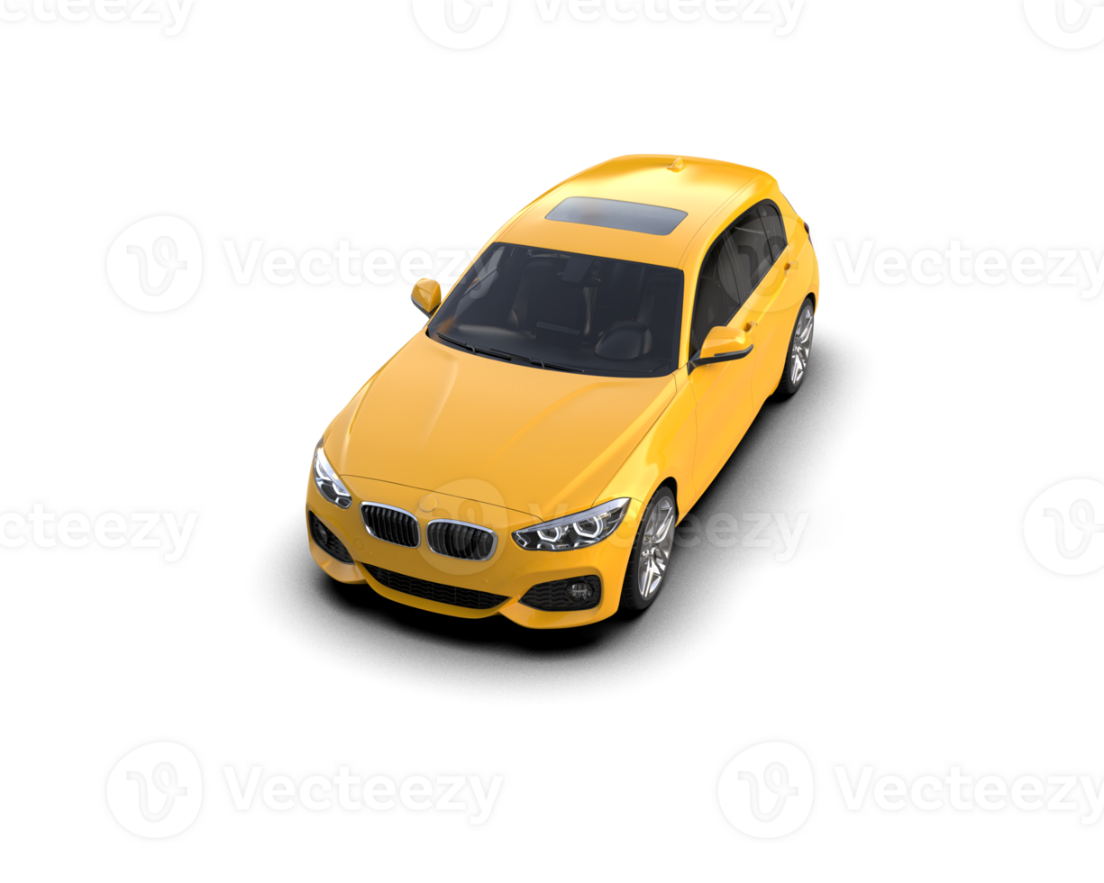 Modern car isolated on background. 3d rendering - illustration png