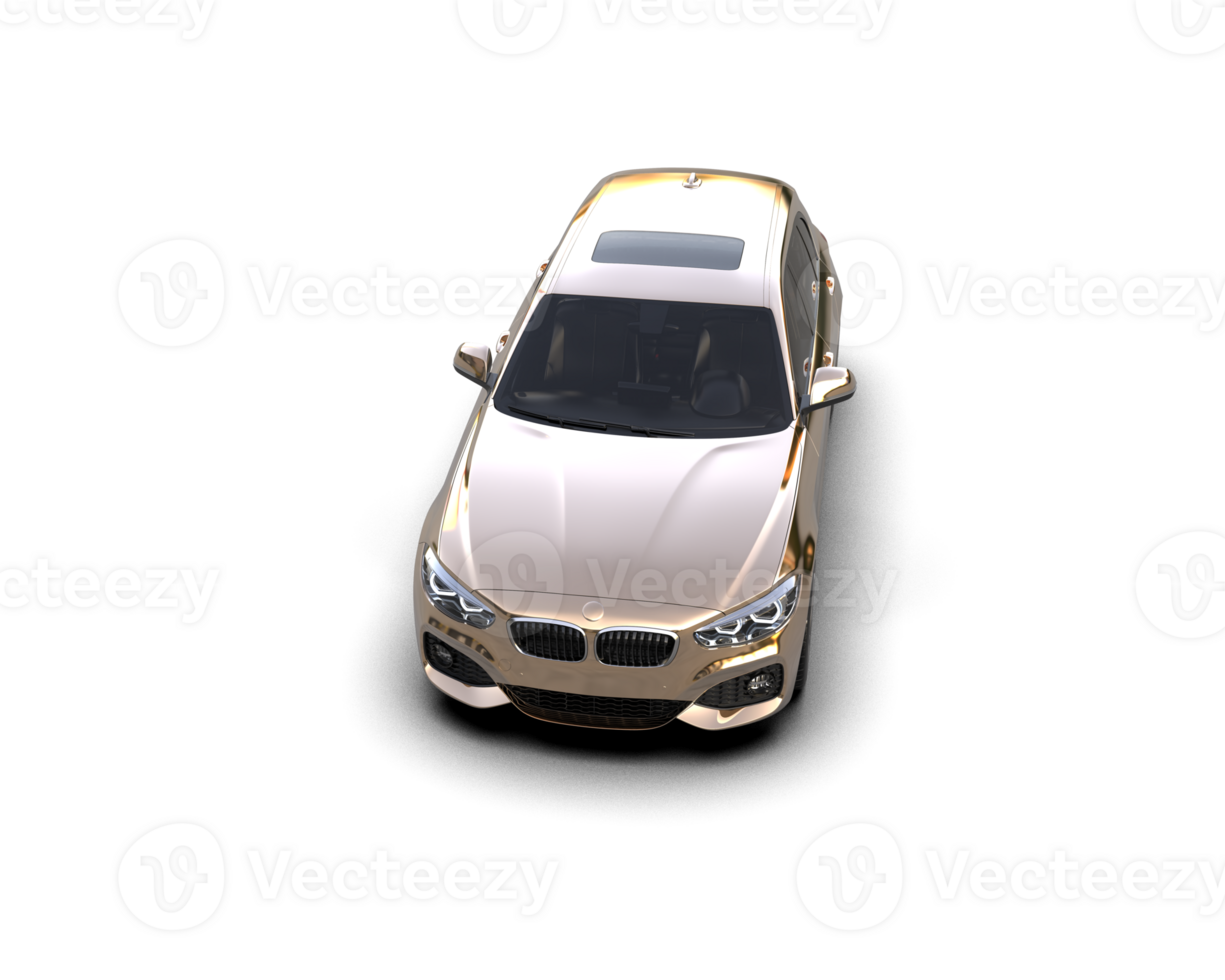 Modern car isolated on background. 3d rendering - illustration png