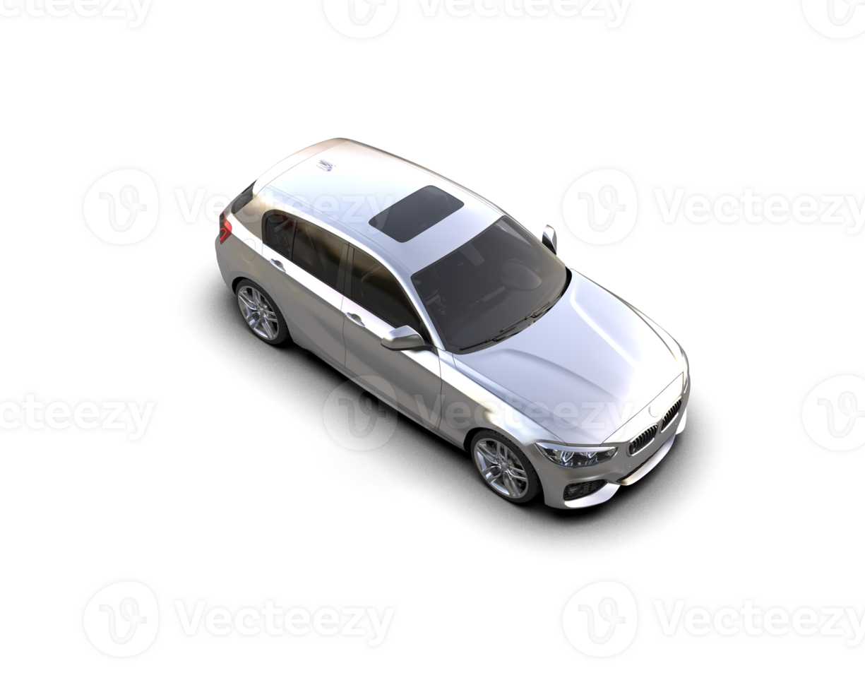 Modern car isolated on background. 3d rendering - illustration png