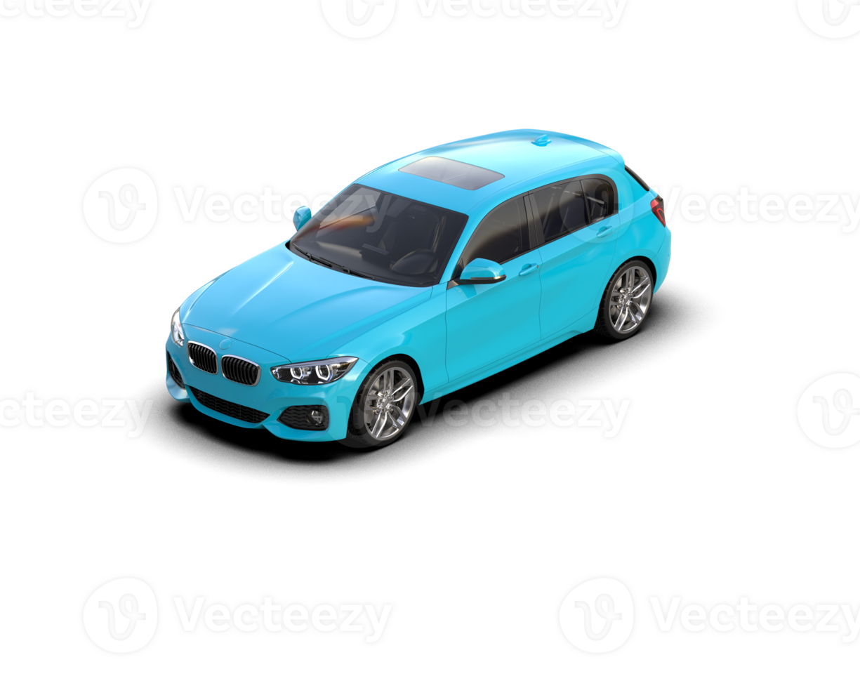 Modern car isolated on background. 3d rendering - illustration png