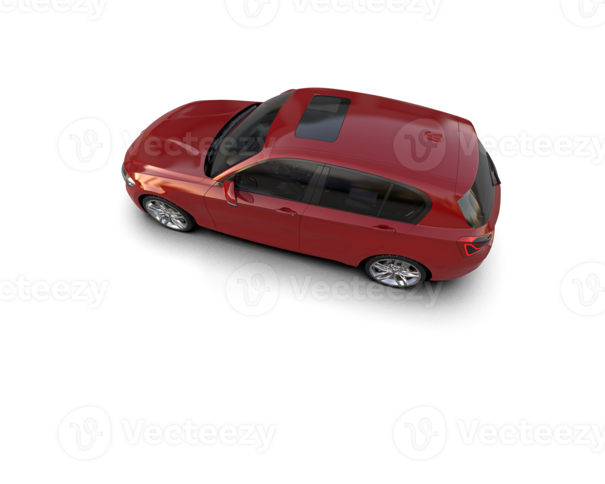 Modern car isolated on background. 3d rendering - illustration png
