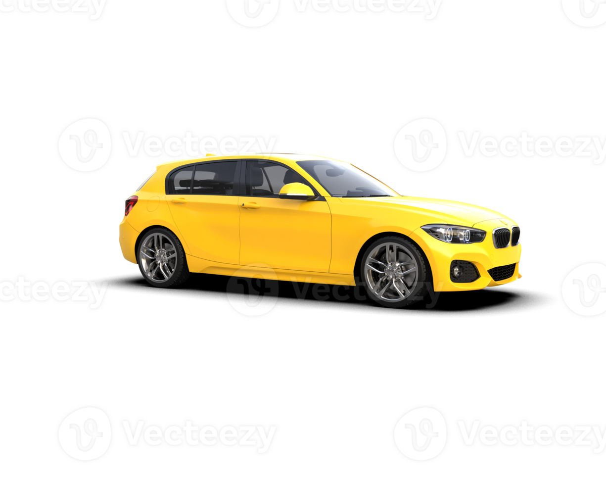 Modern car isolated on background. 3d rendering - illustration png
