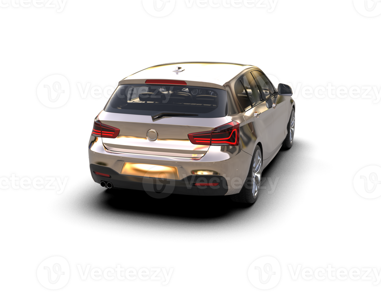 Modern car isolated on background. 3d rendering - illustration png