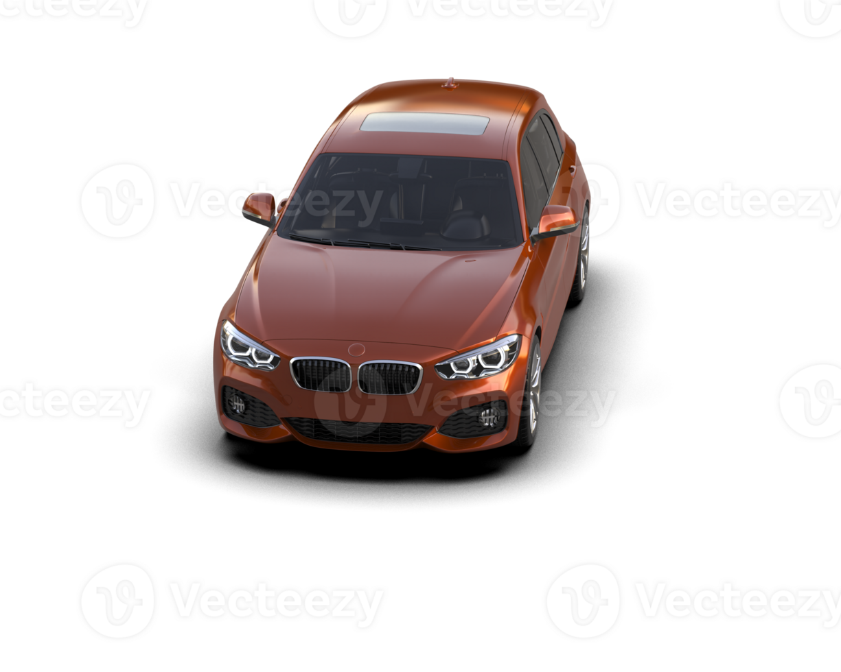 Modern car isolated on background. 3d rendering - illustration png