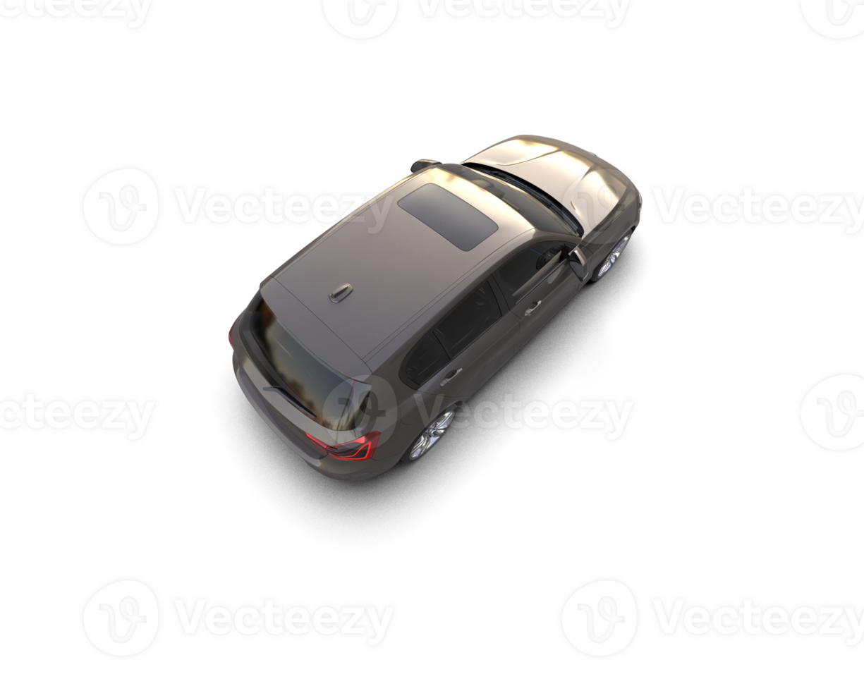 Modern car isolated on background. 3d rendering - illustration png
