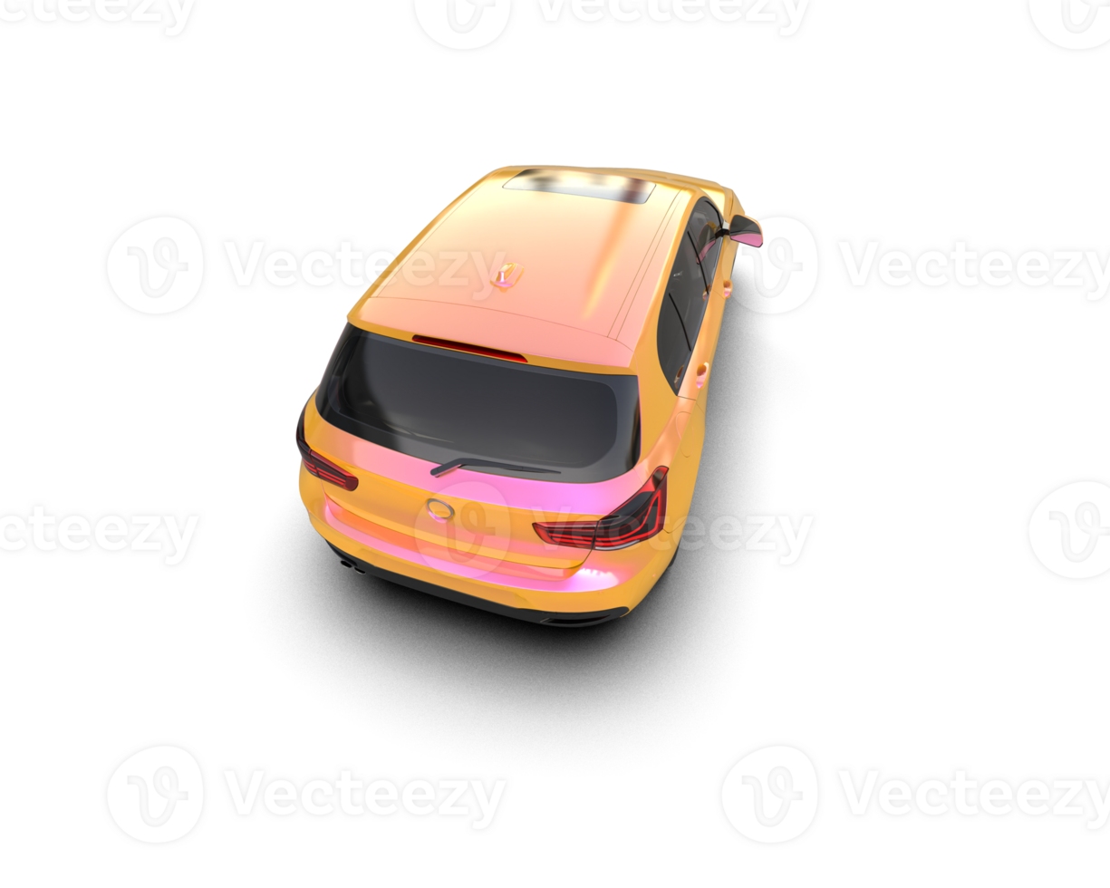 Modern car isolated on background. 3d rendering - illustration png