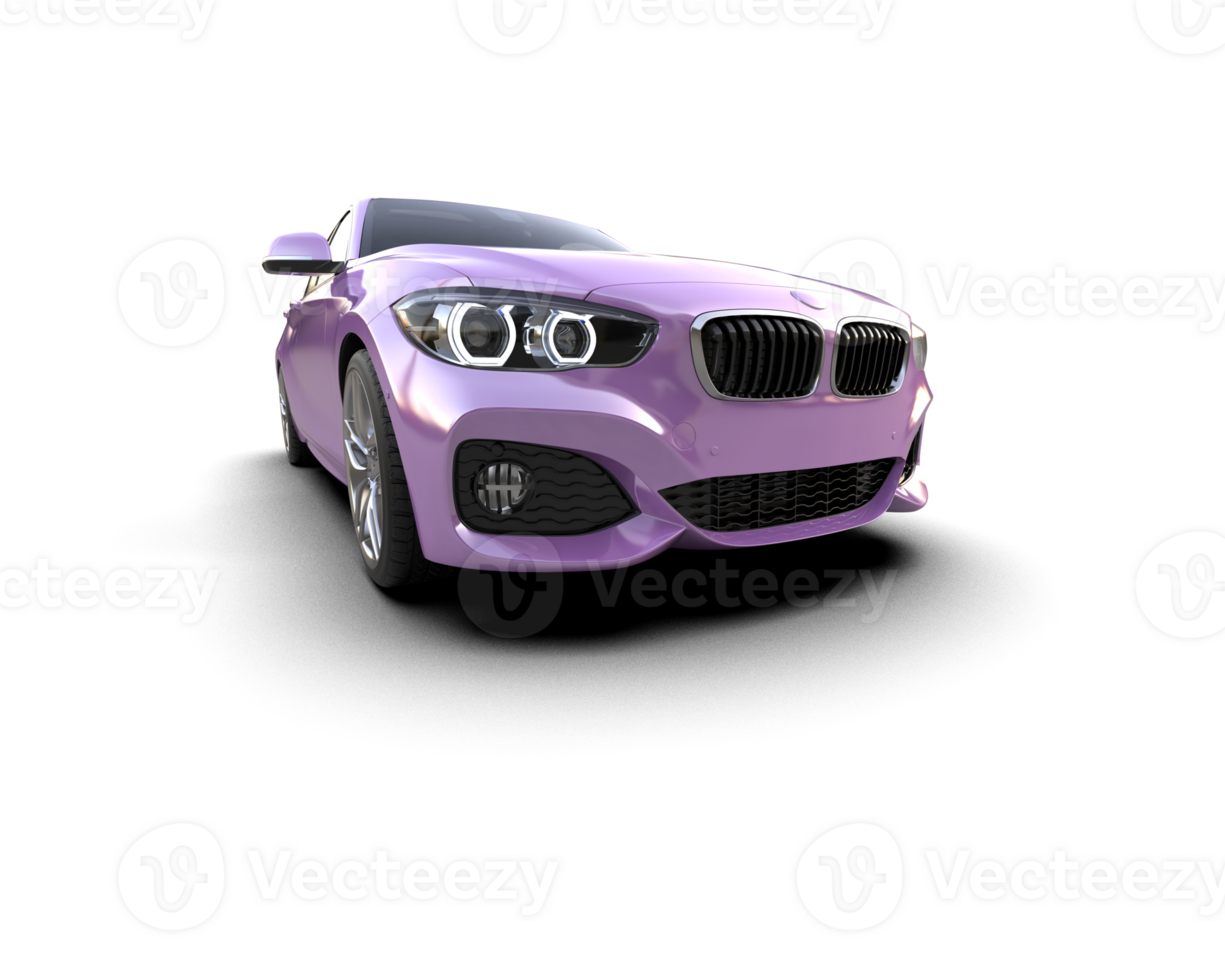 Modern car isolated on background. 3d rendering - illustration png