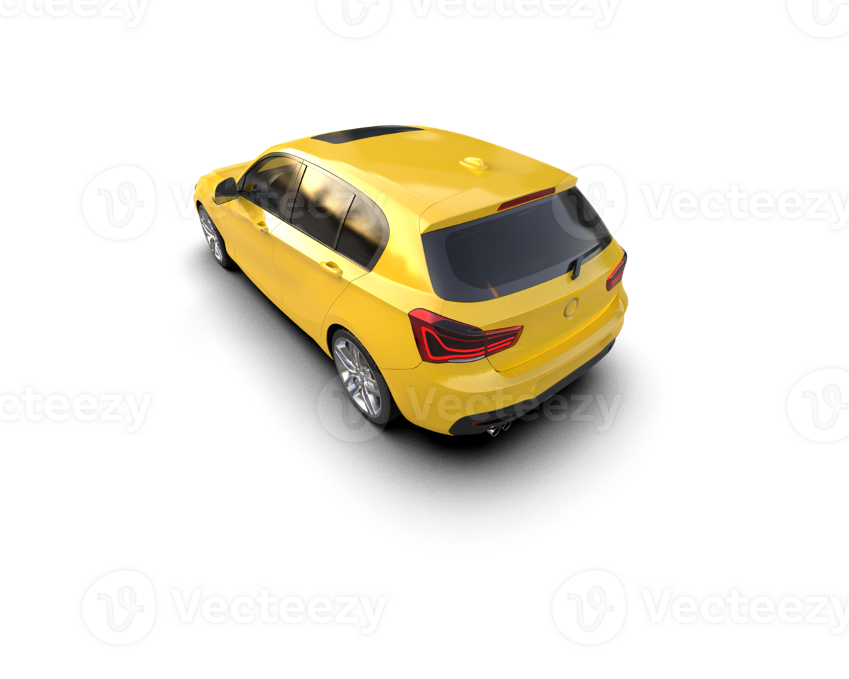 Modern car isolated on background. 3d rendering - illustration png
