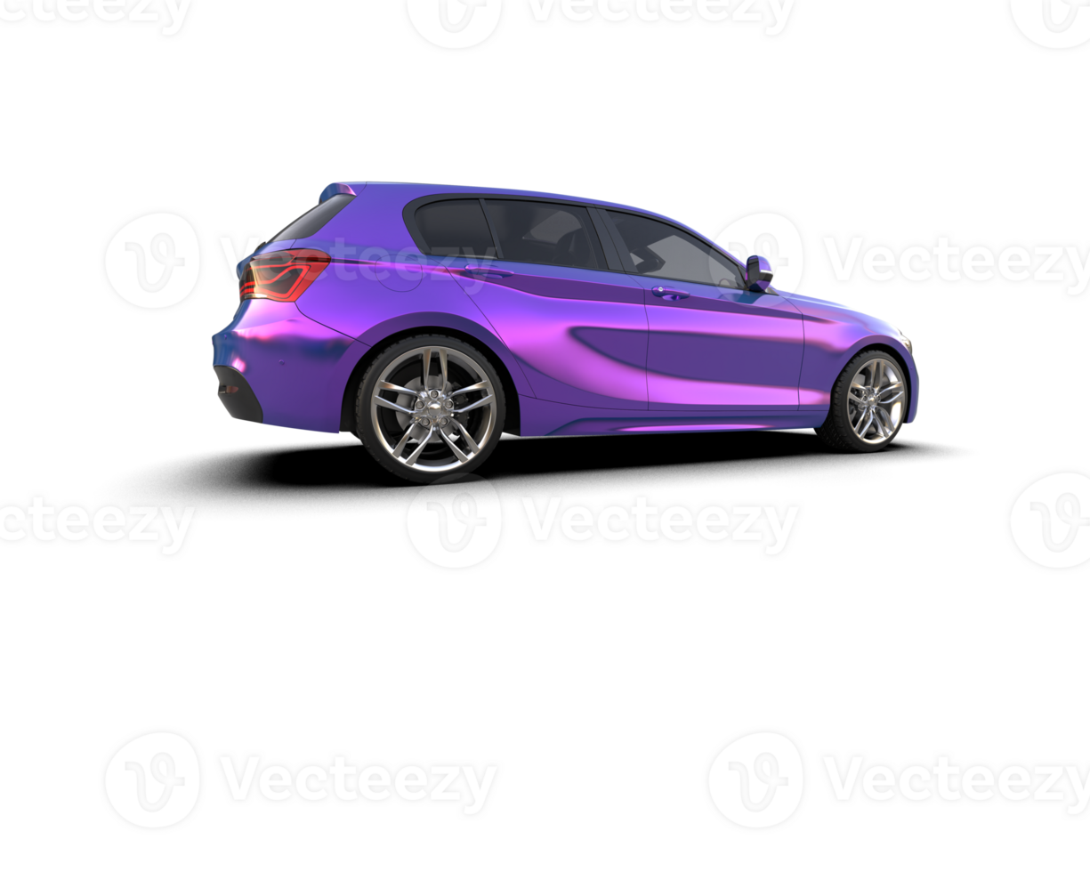 Modern car isolated on background. 3d rendering - illustration png