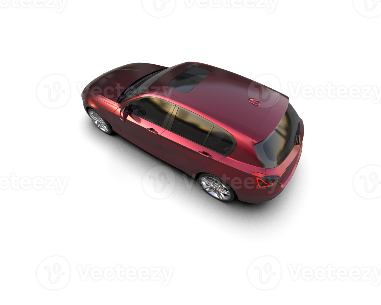 Modern car isolated on background. 3d rendering - illustration png