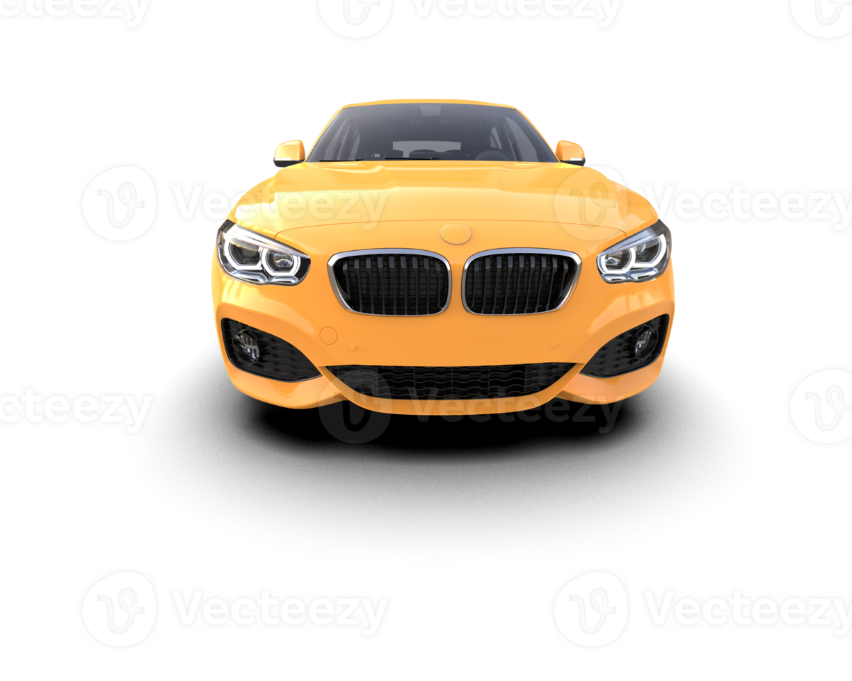 Modern car isolated on background. 3d rendering - illustration png