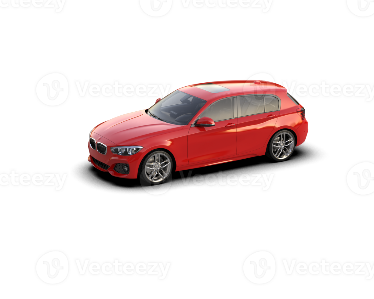 Modern car isolated on background. 3d rendering - illustration png