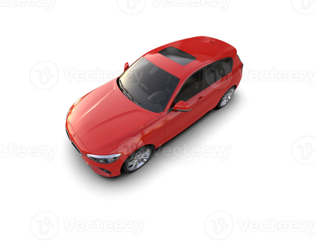 Modern car isolated on background. 3d rendering - illustration png
