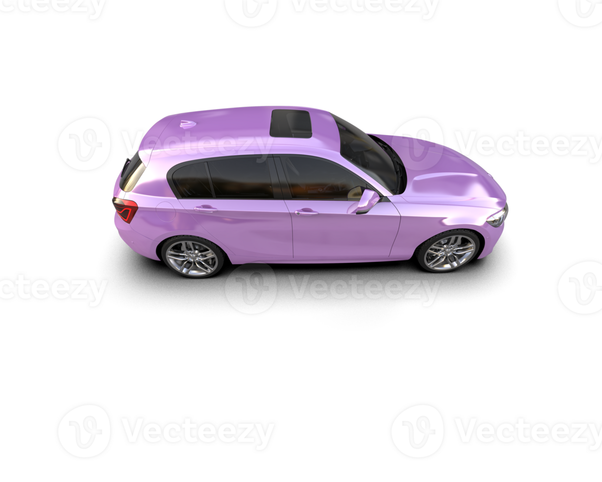 Modern car isolated on background. 3d rendering - illustration png