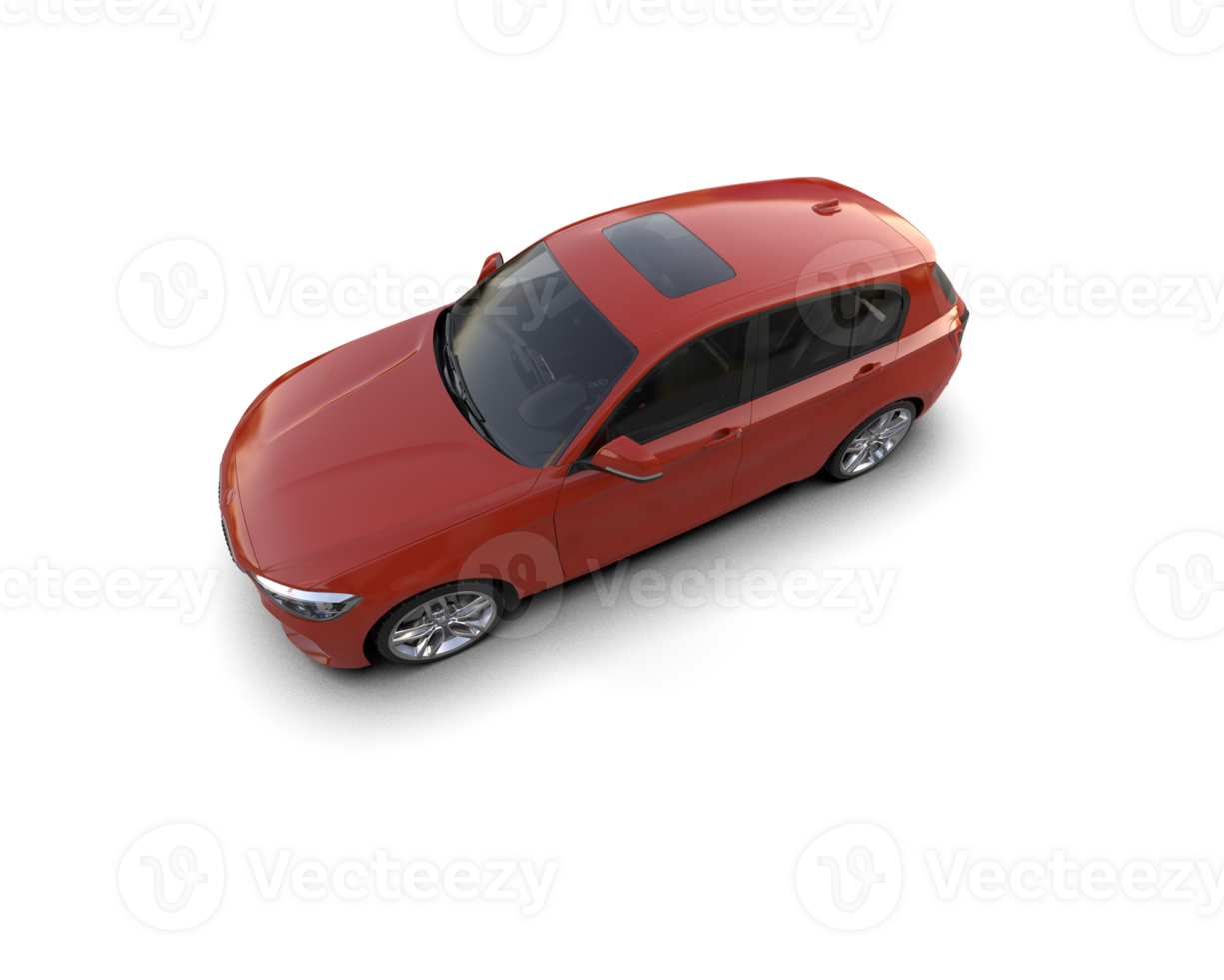 Modern car isolated on background. 3d rendering - illustration png