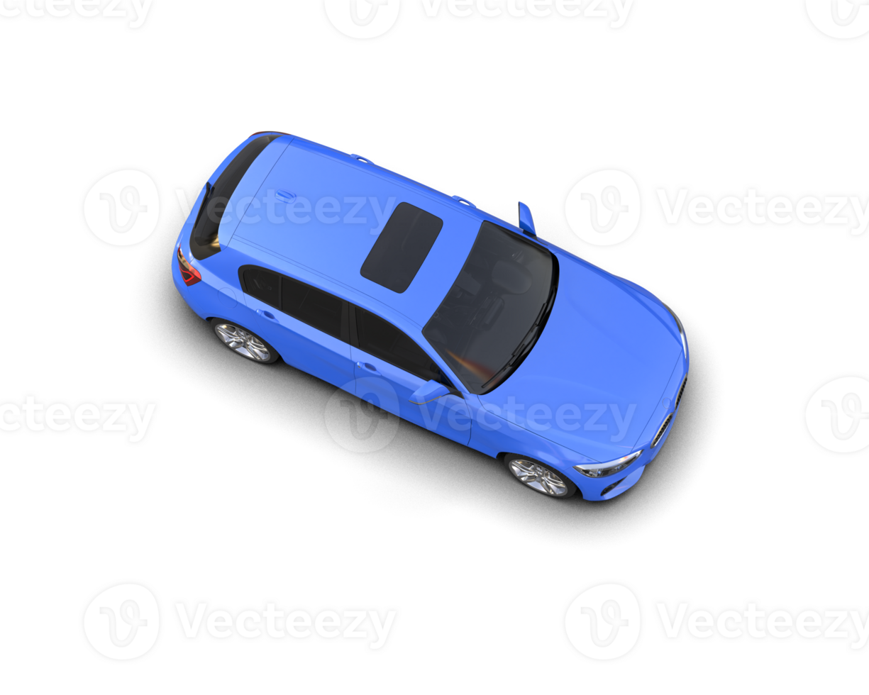 Modern car isolated on background. 3d rendering - illustration png
