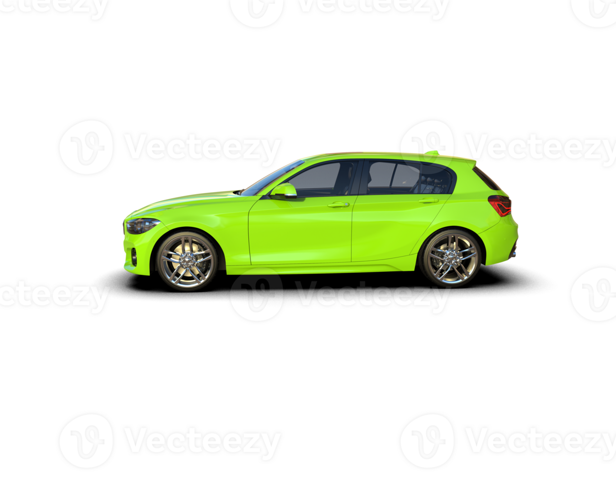 Modern car isolated on background. 3d rendering - illustration png
