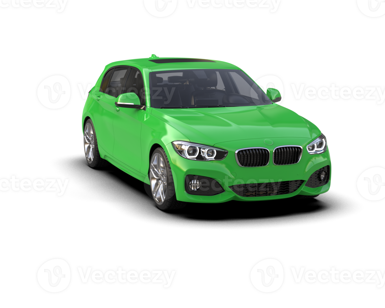 Modern car isolated on background. 3d rendering - illustration png
