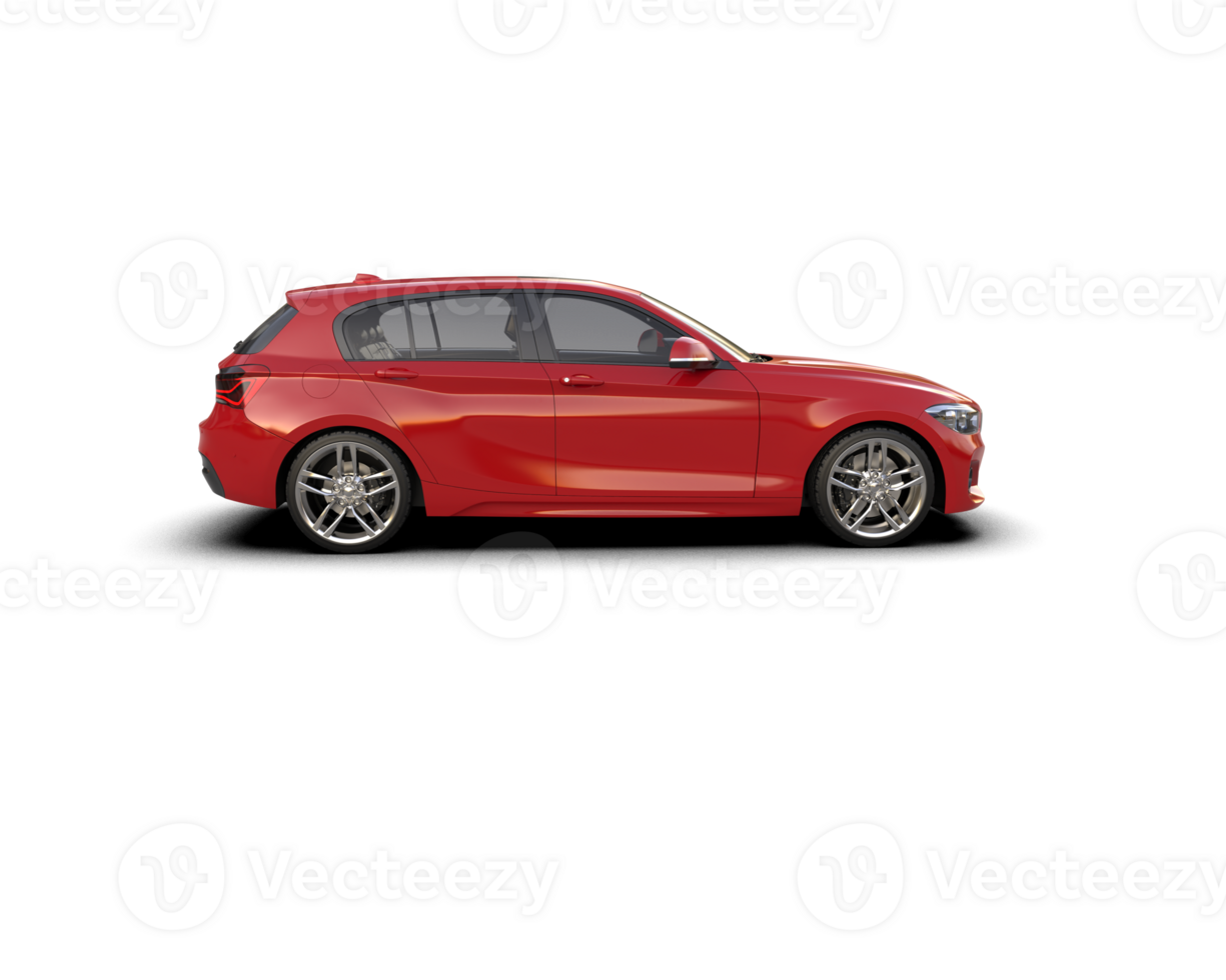 Modern car isolated on background. 3d rendering - illustration png