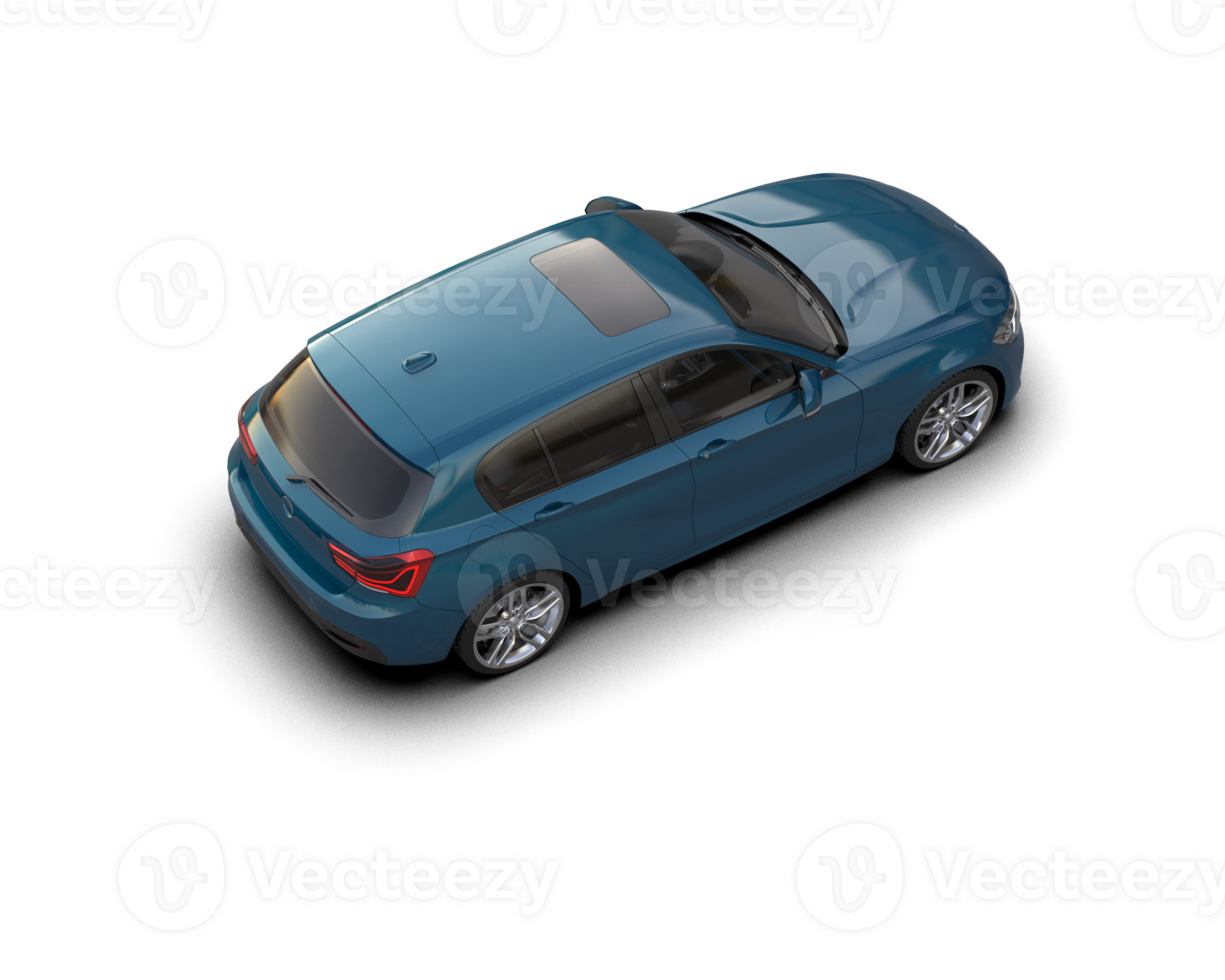 Modern car isolated on background. 3d rendering - illustration png