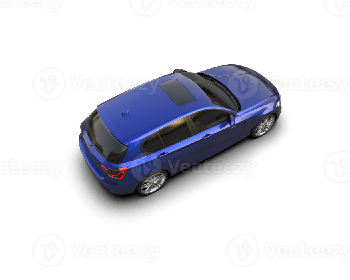Modern car isolated on background. 3d rendering - illustration png