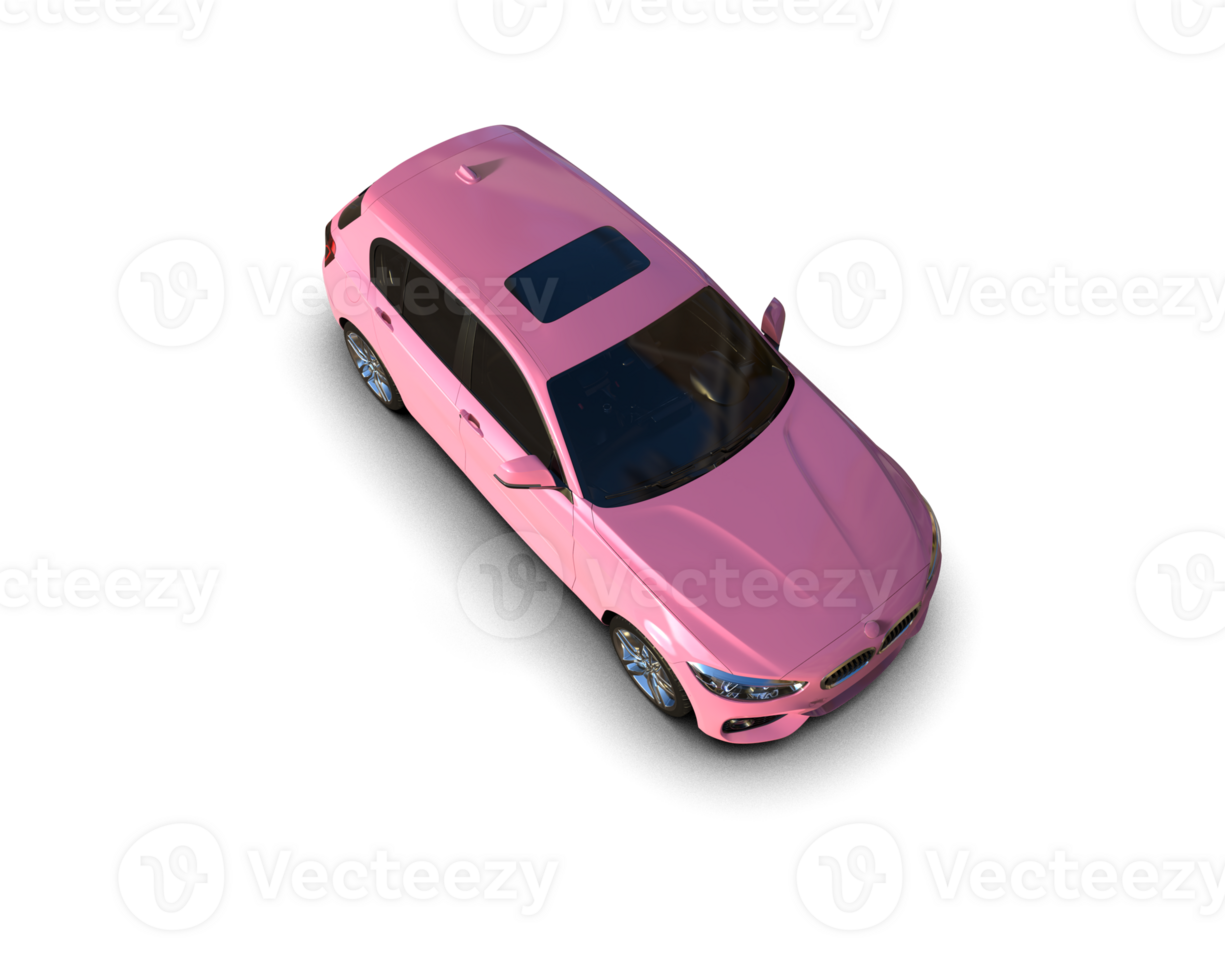 Modern car isolated on background. 3d rendering - illustration png