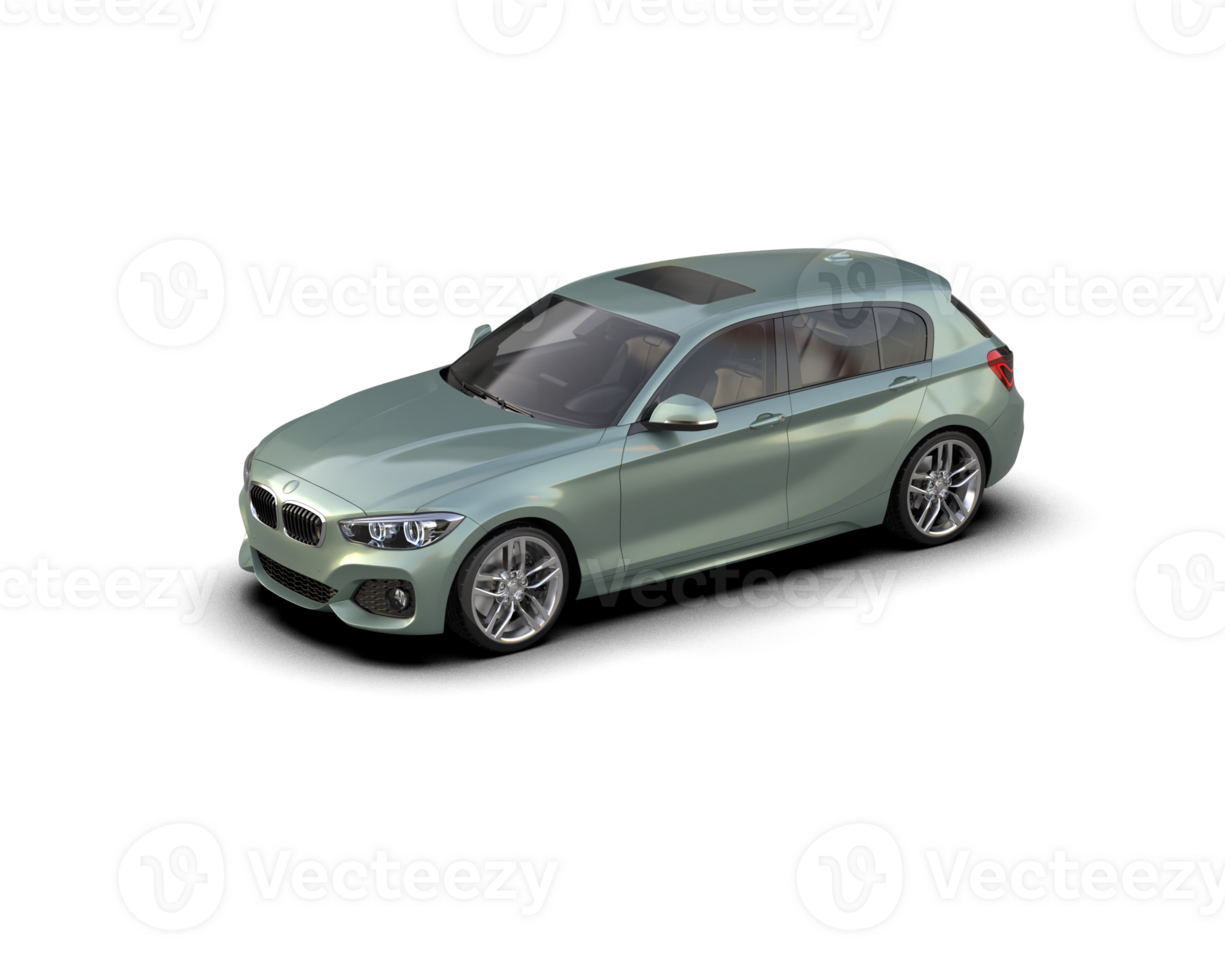 Modern car isolated on background. 3d rendering - illustration png
