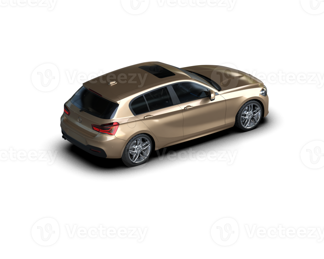 Modern car isolated on background. 3d rendering - illustration png