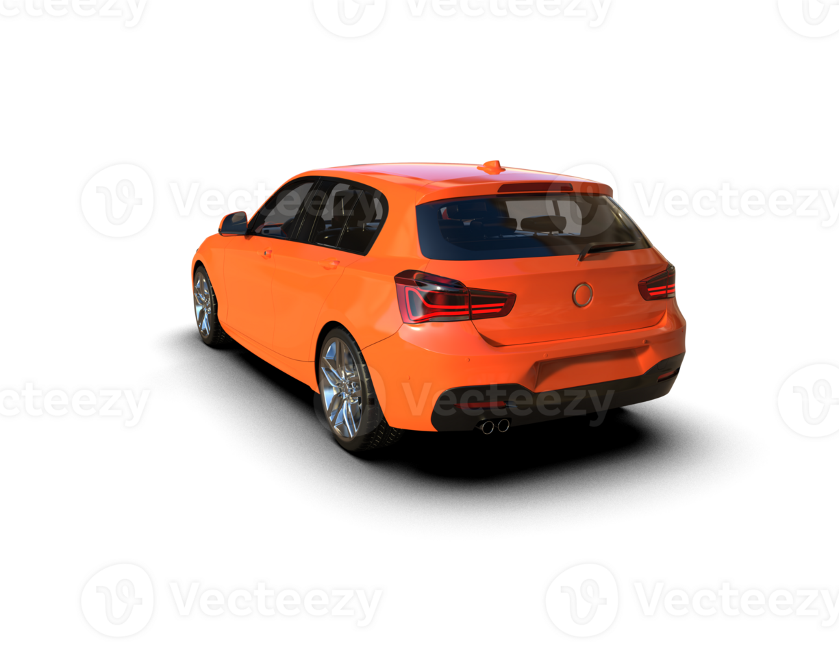 Modern car isolated on background. 3d rendering - illustration png