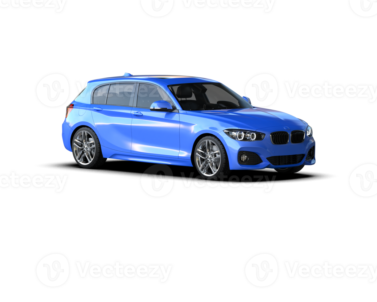 Modern car isolated on background. 3d rendering - illustration png