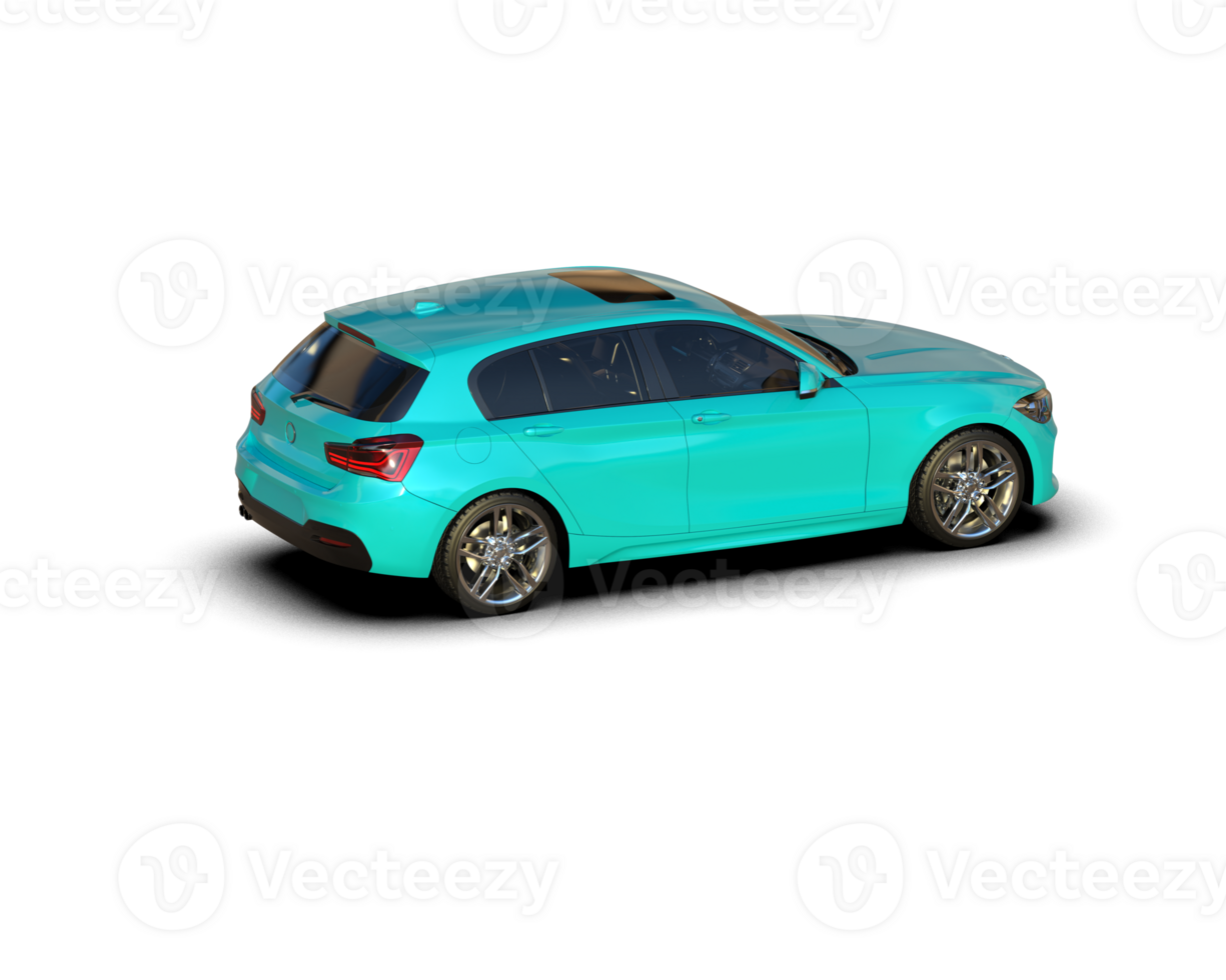 Modern car isolated on background. 3d rendering - illustration png